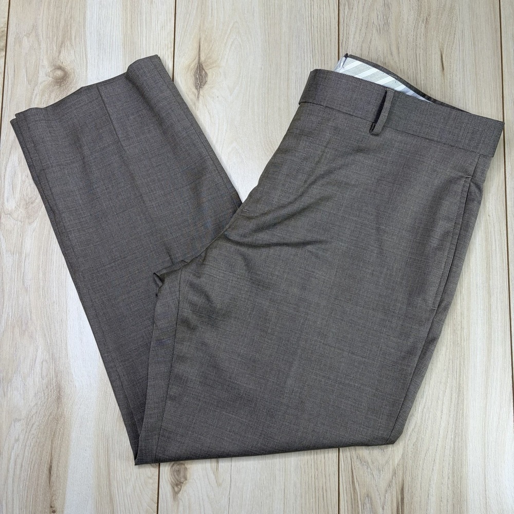 Brooks Brothers REDA 1865 Wool Dress Pants Mens 36x27 Brown Trousers